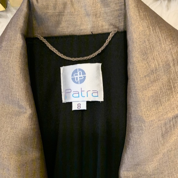 Patra Metallic Evening Blazer w/ Velvet Buttons - Picture 6 of 6